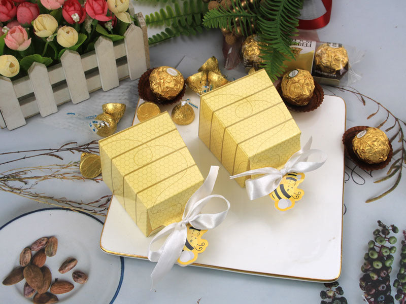 Bee favor box-1st birthday party favor boxes-Bumble Bee hive favor boxes-small gift box-candy boxes for Child's birthday party,baby shower