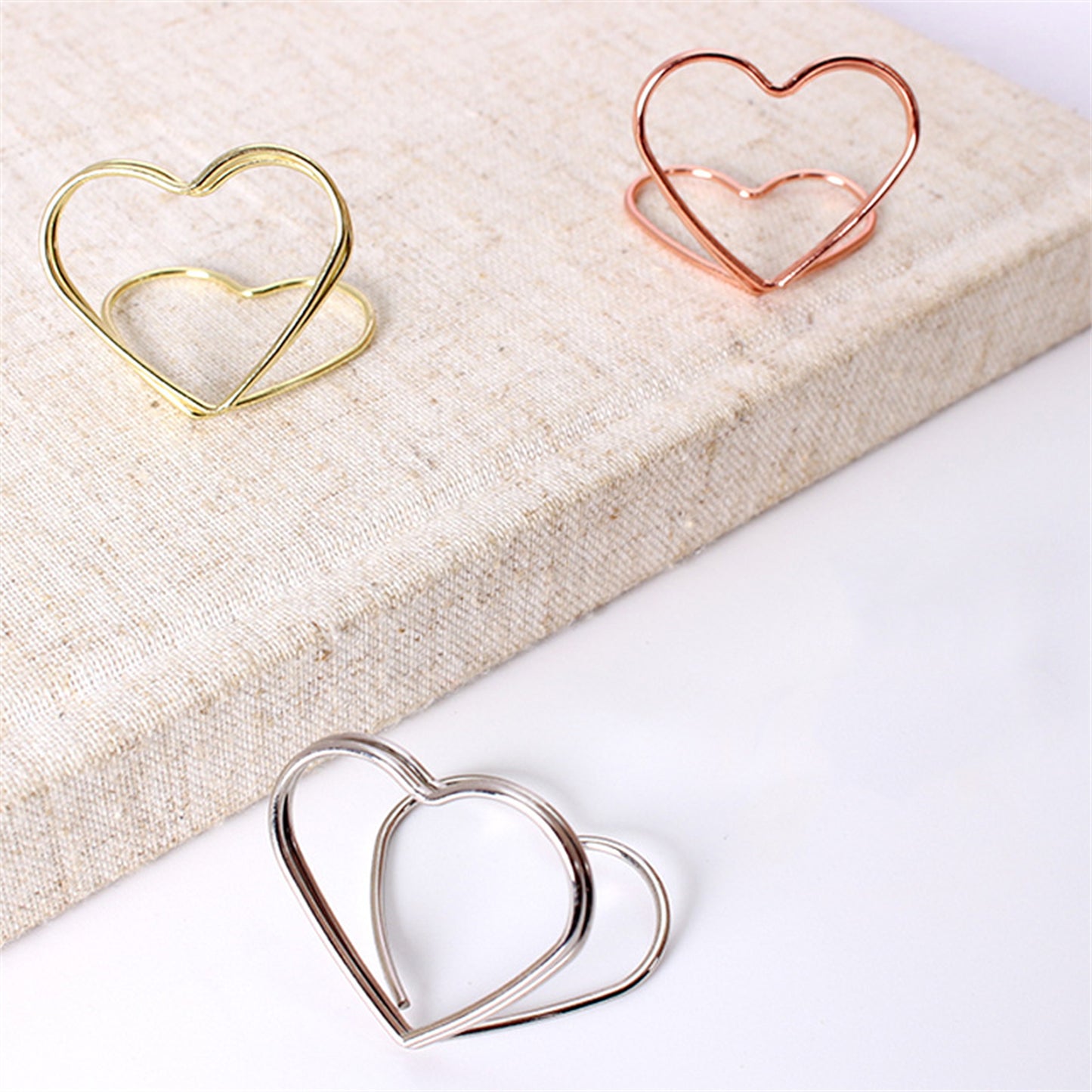 10 Pieces Wedding Place Card Holders-Gold,Silver,Rose Gold Table Card holder-Metal Table Decorations