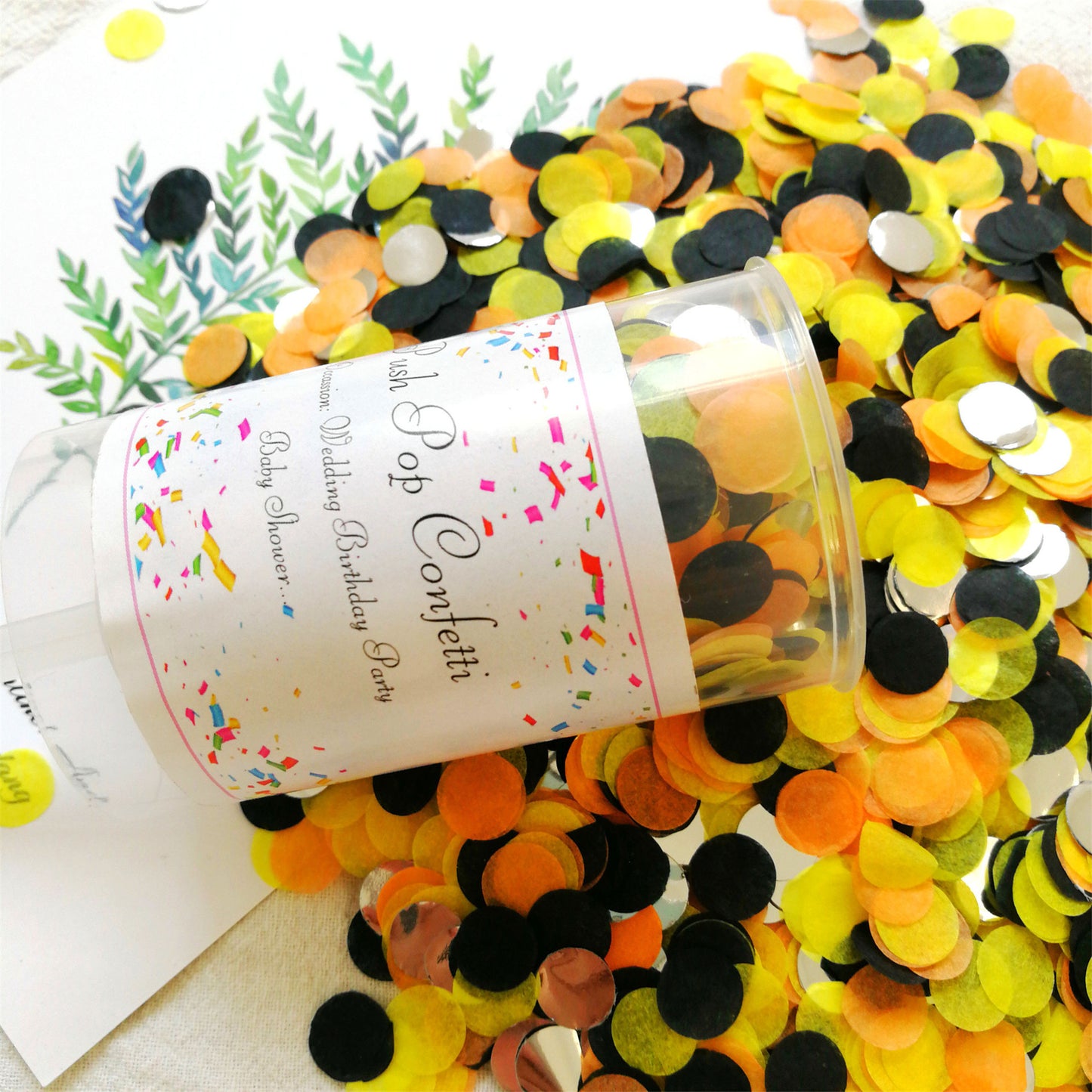 Surprise Confetti Poppers,pop to reveal supprise gift idea,Push pop confetti-wedding confetti poppers-party gift box-party confetti poppers