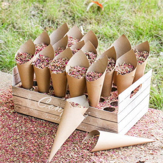 Wedding Confetti Cone Holder stand boxes tray-Wedding tray confetti cone-Rustic wedding party decor Boho Rustic Barn wedding paper cones