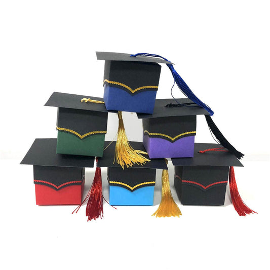 Graduation Candy Boxes-Cap Shaped boxes-Congratulation gift boxes-Party favor box-Candy favor box-gift packing box for 2021 party surprise