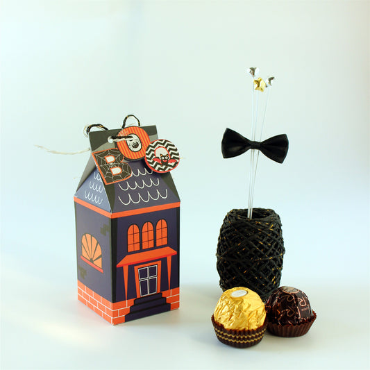 Halloween House party favor boxes-house candy boxes-house gift boxes-Treat box-party favor box-house candies boxes-home gift home sweet home