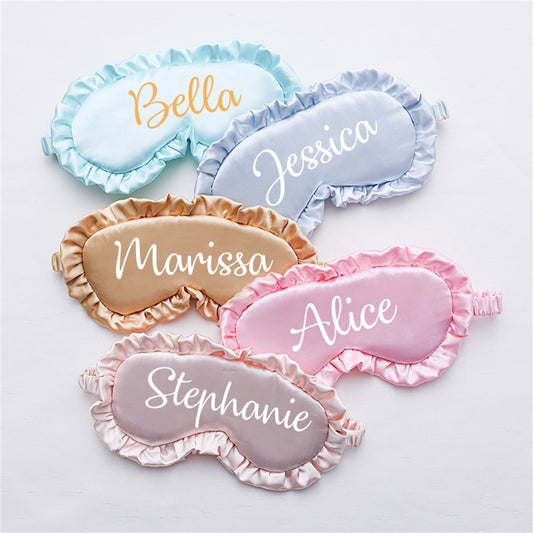 Personalized Sleep Mask-Customized Eye Masks-Custom Satin Eye mask-Bridesmaid proposal gift-Bridesmaid gift-Custom Bachelor party gifts