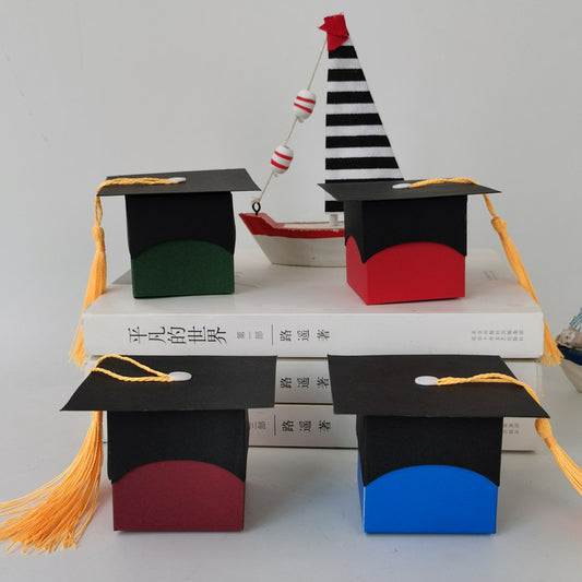 Graduation Cap Favor box-Graduation candy boxes-graduation party favor box-Graduation gift box-Graduation treat box with tassel