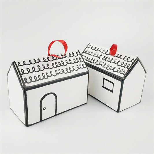 House party favor boxes-house candy boxes-house gift boxes-Treat box-party favor box-Creative house candies boxes-home gift home sweet home