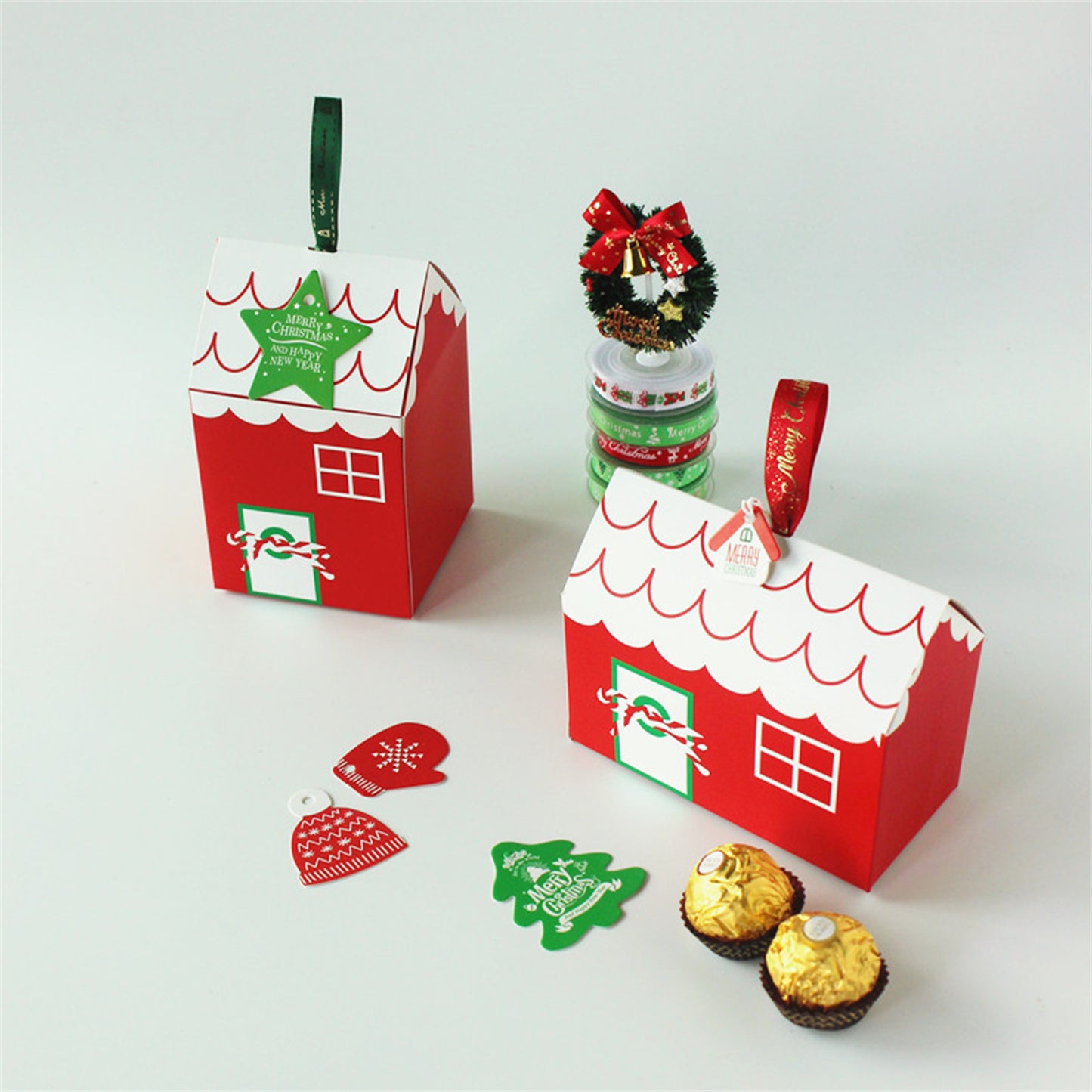 Christmas House party favor boxes-house candy boxes-house gift boxes-Treat box-party favor box-house candies boxes-home gift home sweet home