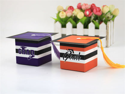 Graduation Candy Boxes-Cap Shaped boxes-Congratulation gift boxes-Party favor box-Candy favor box-gift packing box for 2022 party surprise