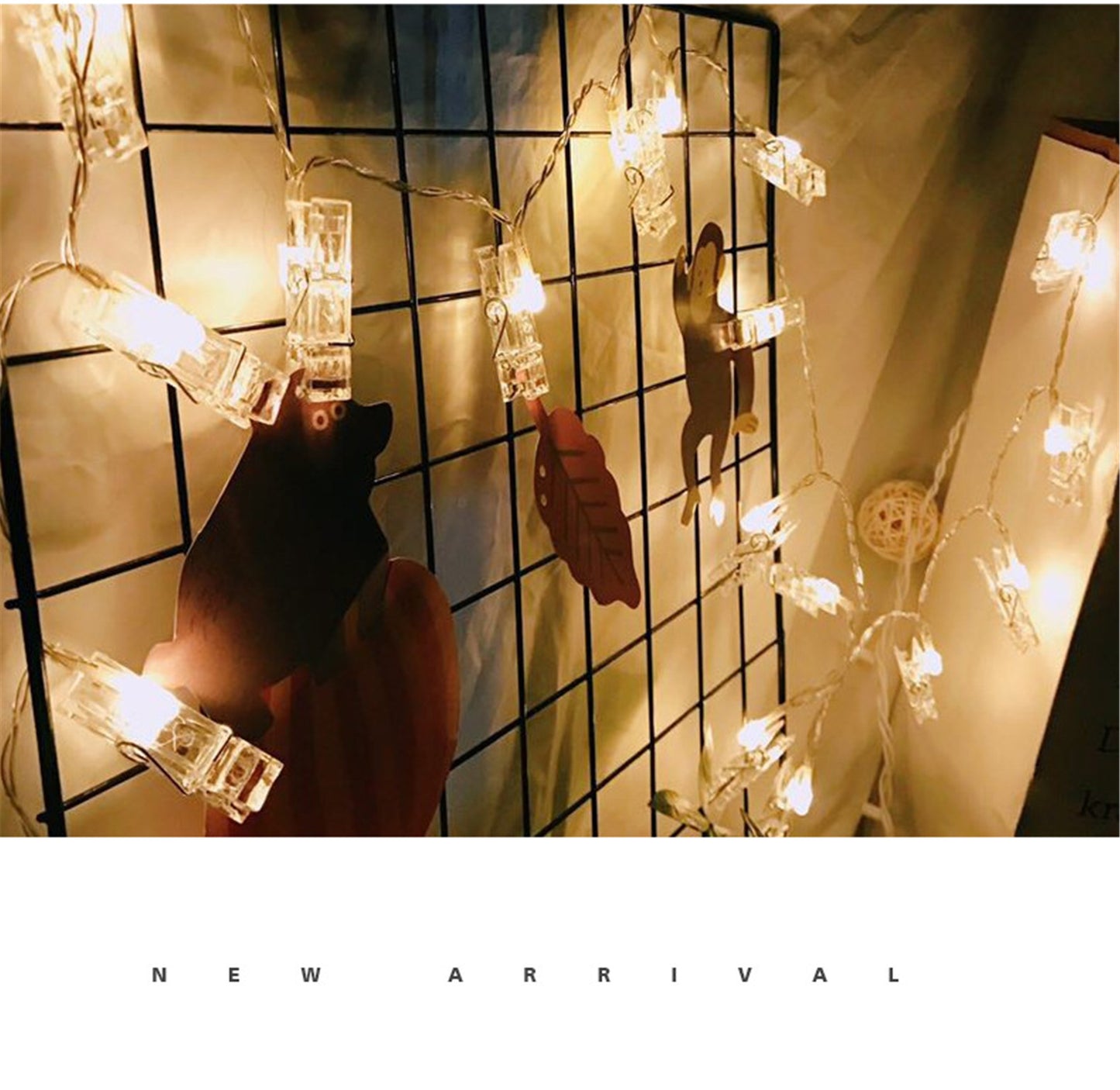 Hanging Photo String Lights-LED photo display string lights wall decor-Fairy photo lights display-hanging photo-bedroom photo string lights