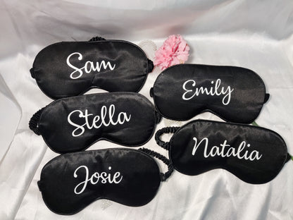 Personalized Sleep Mask Customized Eye Masks Custom Satin Eye Mask Bridesmaid Propossal Gift Custom Gift For Bridesmaid Bachelor party gifts