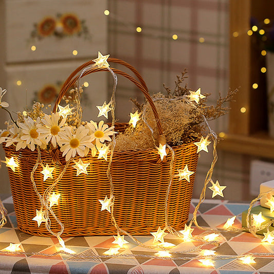 Led String lights-Star String Lights-Fairy string lights for outdoor indoor home decorations-twinkle star hanging lights for room decor