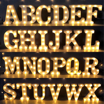 Alphabet Letter LED lights-Battery Operated LED letter lights-Alphabet Letters fairy led lights for wedding birthday party backdrop decor