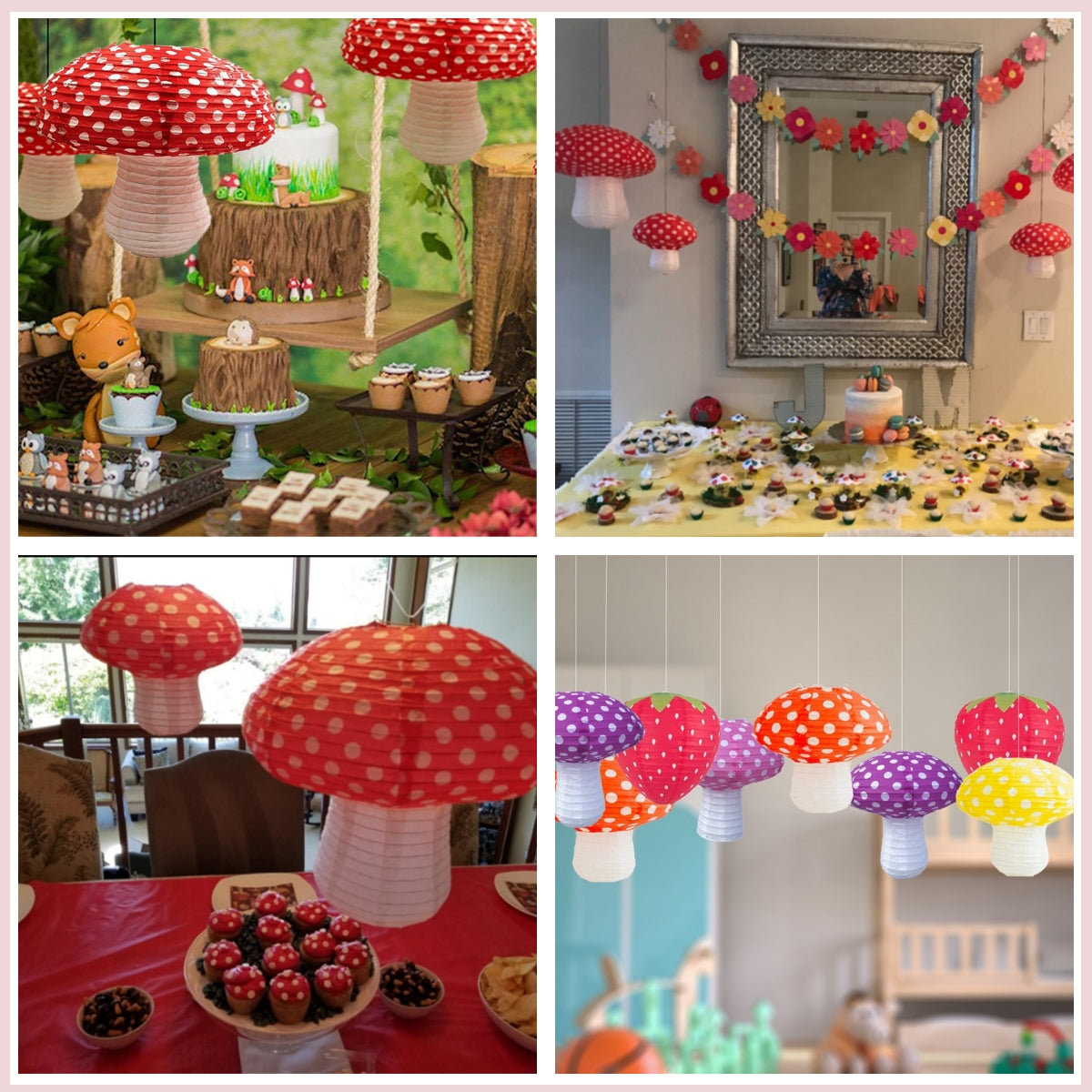 Mushroom paper lantern Chinese paper lanterns for wedding ,party home decor-Kindergarden classroom