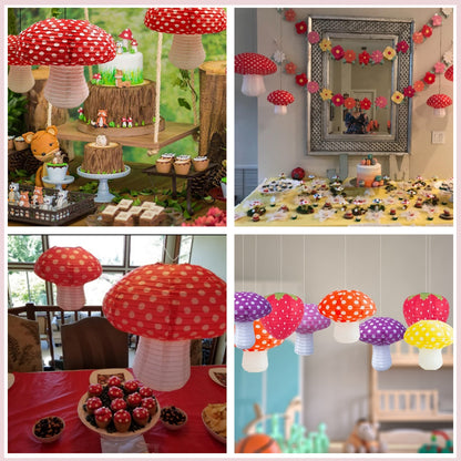 Mushroom paper lantern Chinese paper lanterns for wedding ,party home decor-Kindergarden classroom