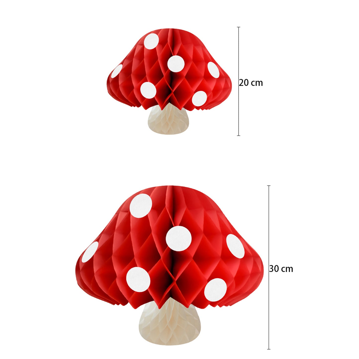 Mushroom Honeycomb balls-Mushroom Paper balls for party home decor-Kindergarden classroom holiday party supplies-Mushroom party decorations