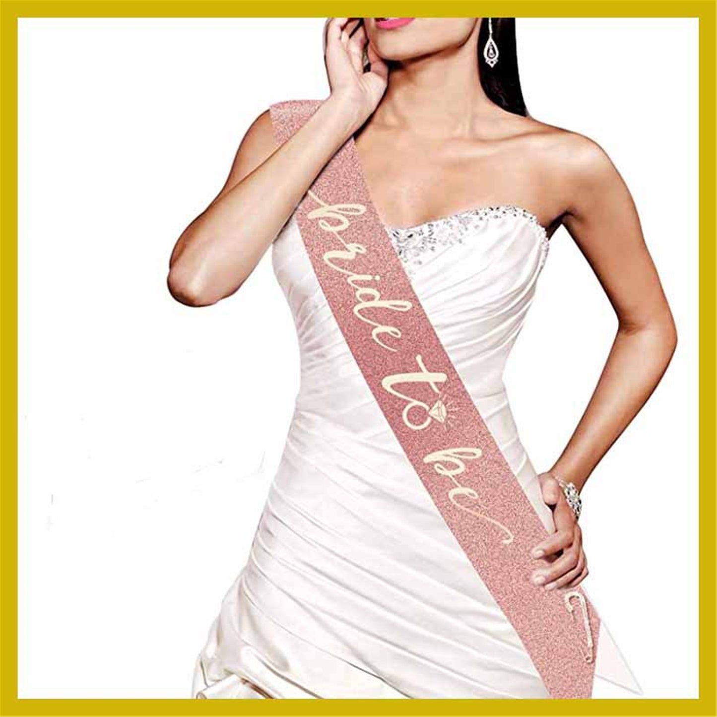 Rose Gold Bride To Be Sash-Bachelorette Party Sash-Bridal Shower sash-Hen party Team bride sash-Hens party sash for bride-Bachelorette sash