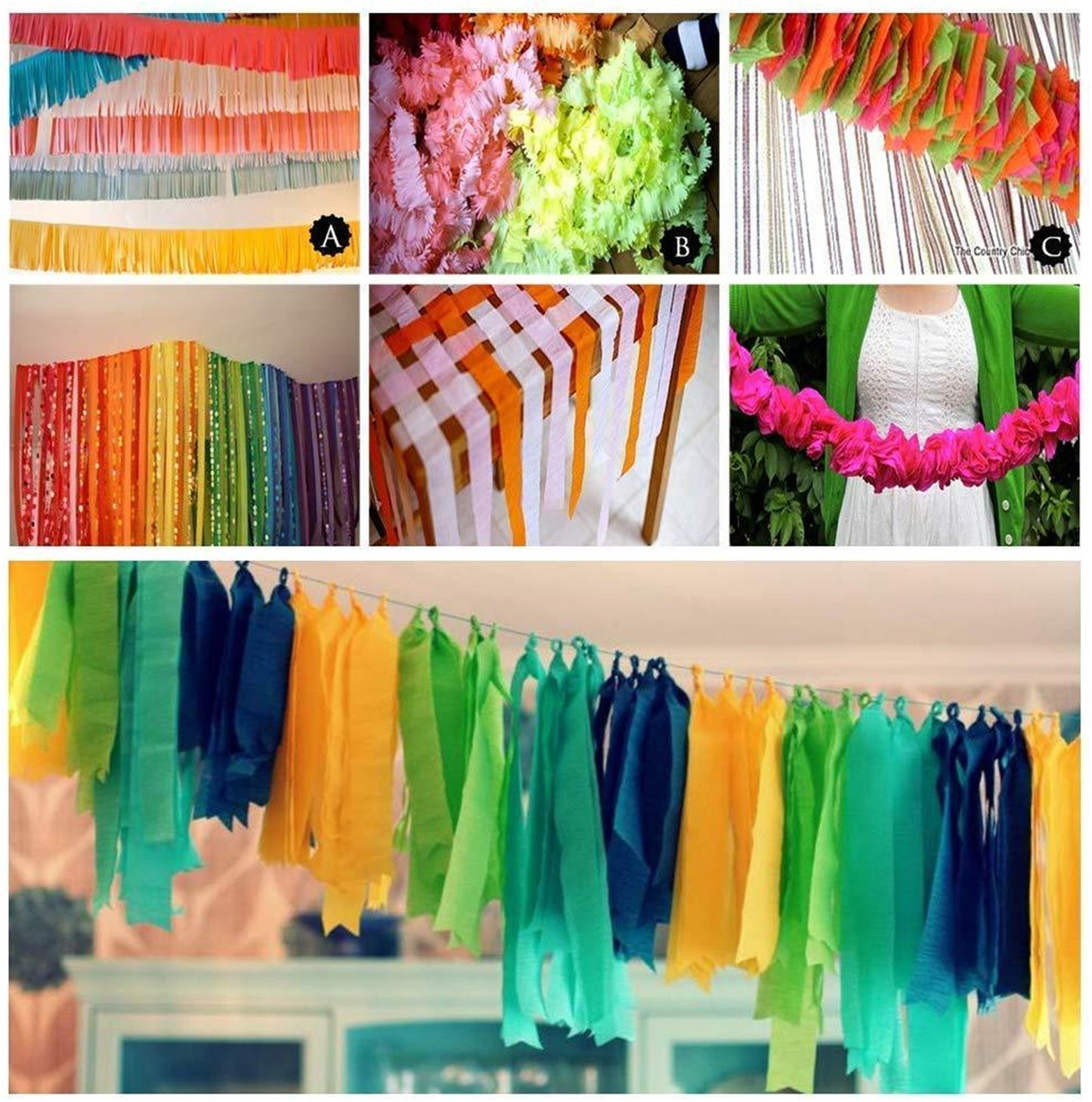 Crepe Paper Party Streamers,Party streamers backdrop curtain,creper streamers rolls-wedding,bridal shower,baby shower,birthday party decor