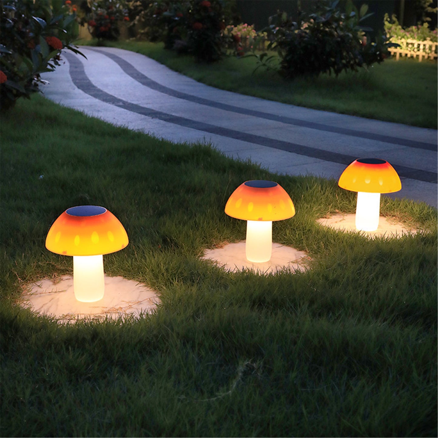 Solar Mushroon Lights for Garden Decoration-Solar Led lights-Outdoor waterproof solar lights for Pathway,Landscape,Porch,Lawn,Weddings Decor