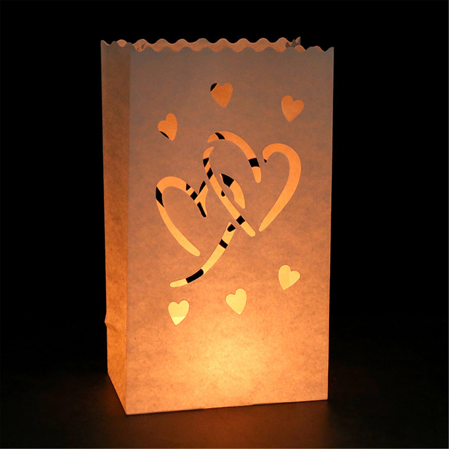 10pcs Party Paper lanterns-Christmas candle bags-White paper lanterns Rustic-Candle holder Wedding Decorations