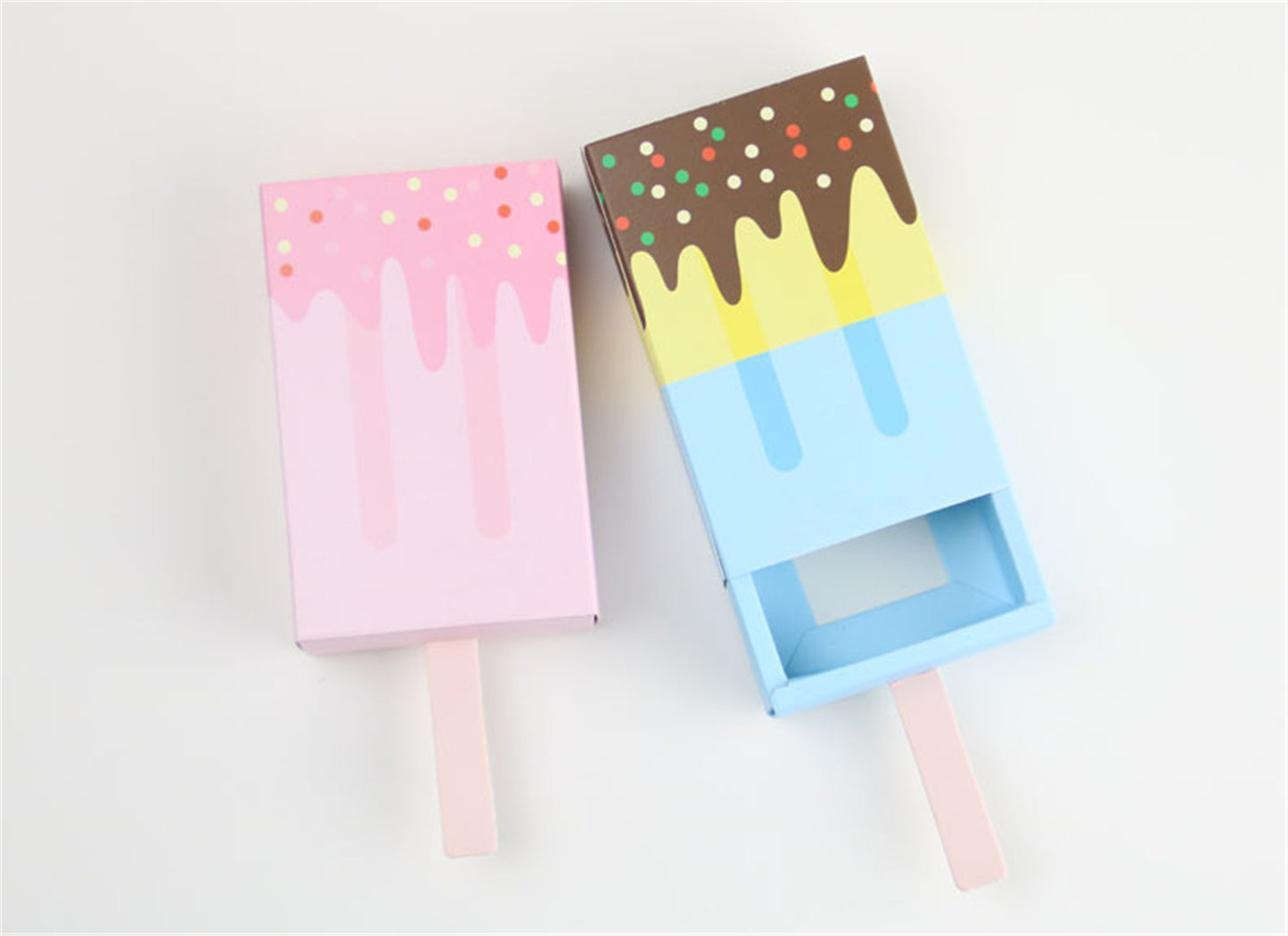 Ice Cream Shaped Candy favor boxes-Ice Cream Pop Boxes-Gift Boxes-Baby shower candy boxes-treat boxes-Birthday party sweet candy boxes