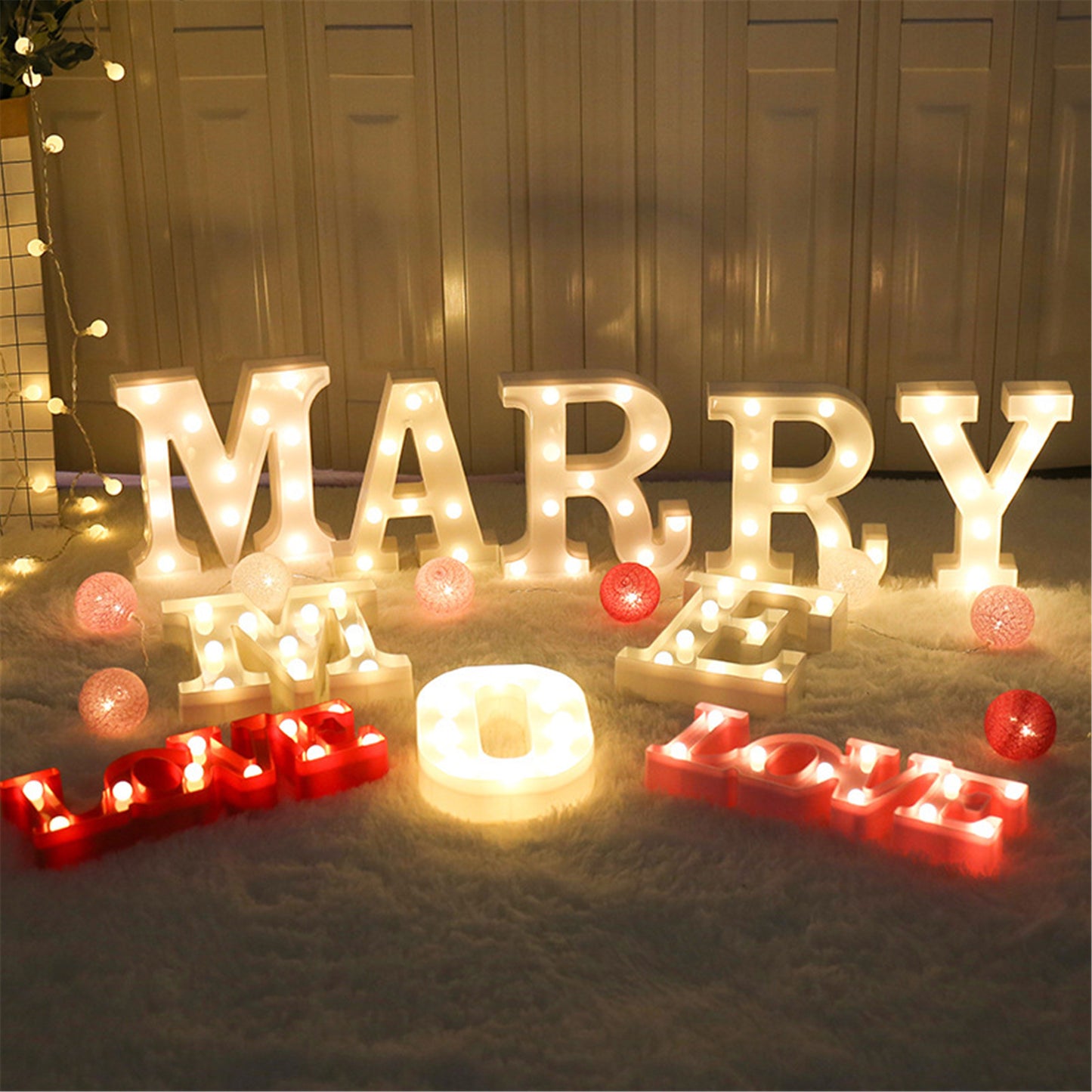 Alphabet Letter LED lights-Battery Operated LED letter lights-Alphabet Letters fairy led lights for wedding birthday party backdrop decor