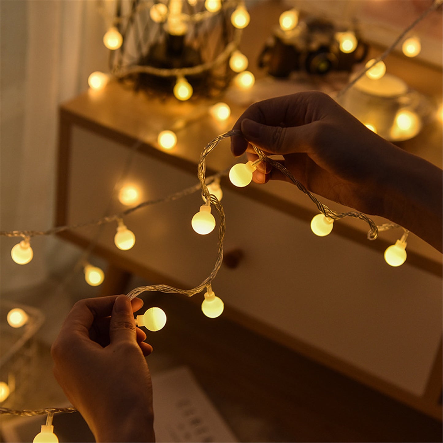 Led String lights-Led Ball String Lights-Fairy string lights-Hanging led ball string lights-outdoor party string lights for home decorations