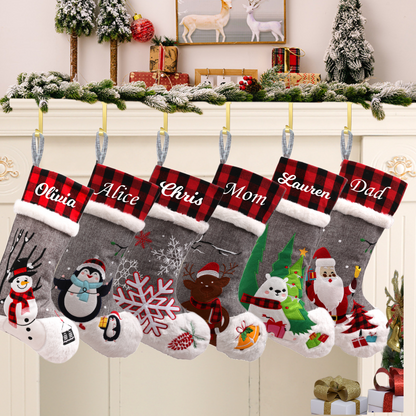 Personalized Christmas Stockings-Custom Stockings with Name-Christmas Socks