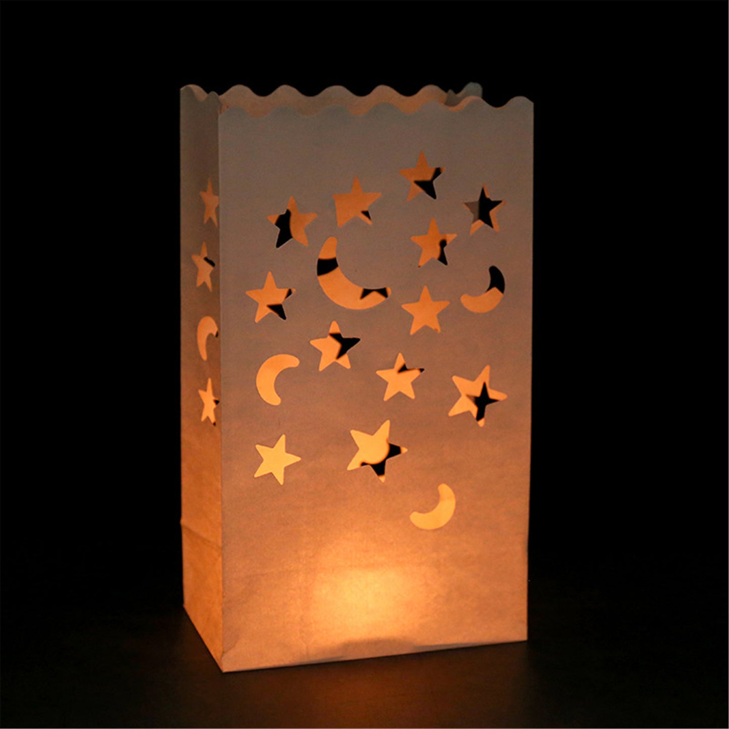 10pcs Party Paper lanterns-Christmas candle bags-White paper lanterns Rustic-Candle holder Wedding Decorations