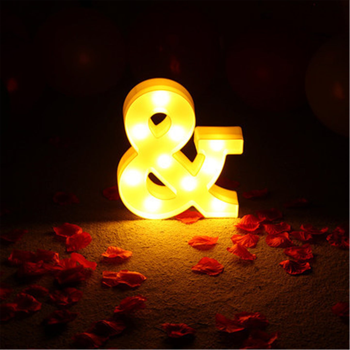 16 cm Custom Alphabet Letter LED lights-Battery Operated LED letter lights-Fairy led lights for wedding birthday party backdrop decorations