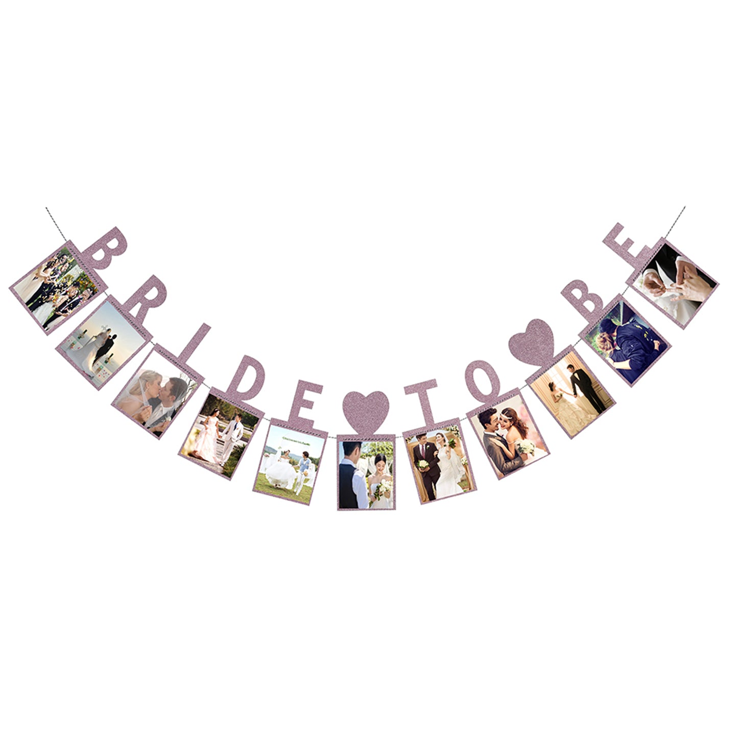 Bride to Be Photo Banner-Gold bride to be picture banner garland with Ring-Wedding sign Bridal shower photo bunting-Hen do parry decor