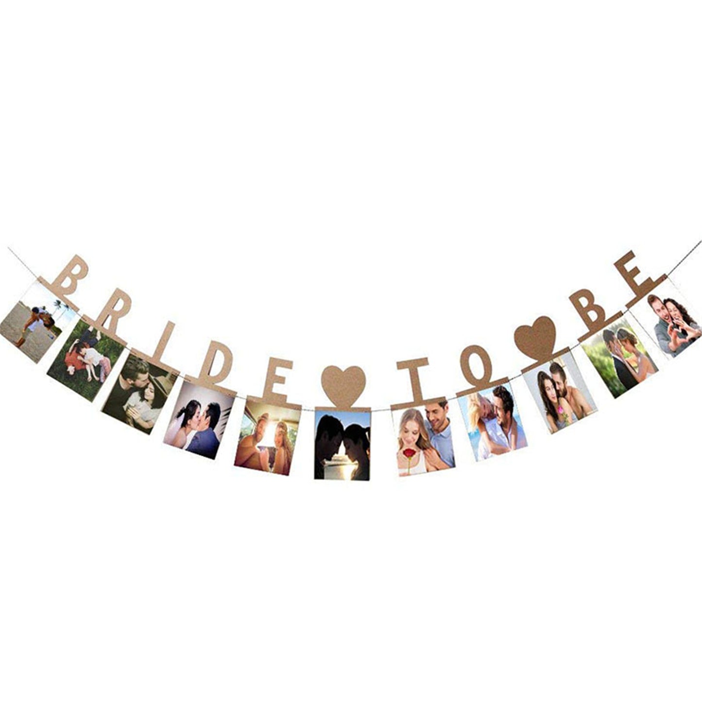 Bride to Be Photo Banner-Gold bride to be picture banner garland with Ring-Wedding sign Bridal shower photo bunting-Hen do parry decor