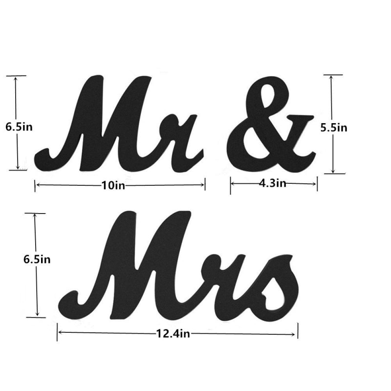 Mr & Mrs wedding sign