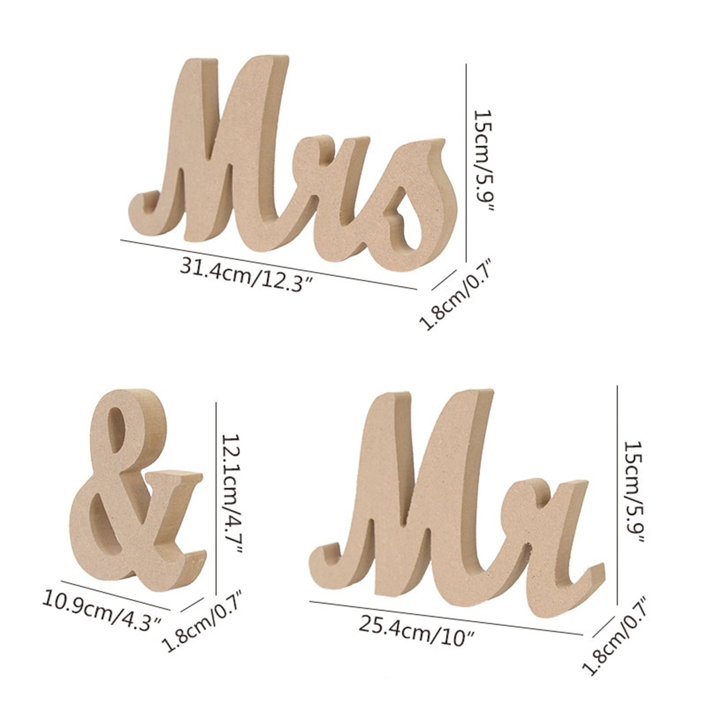 Mr & Mrs wedding sign