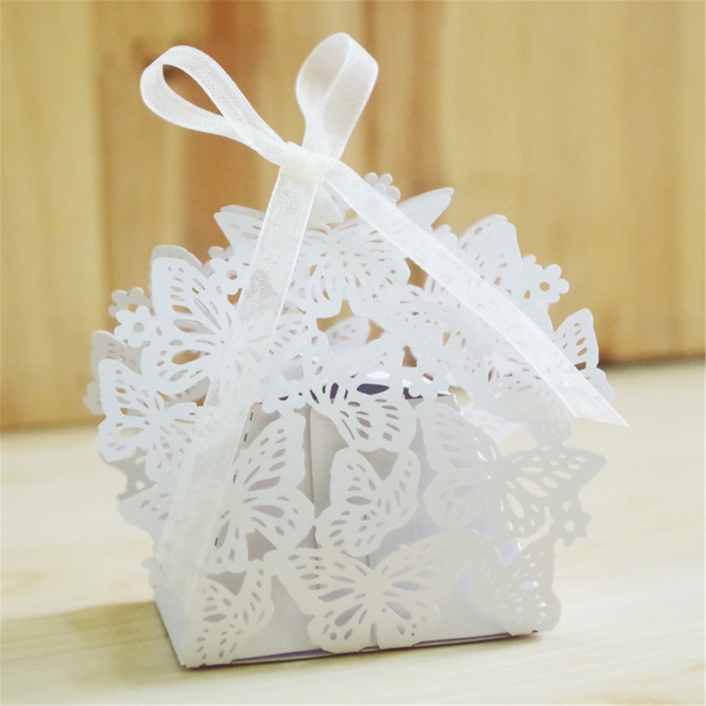 Butterfly Favor Box-White Ivory party favor boxes-Butterfly candy boxes-treat boxes-gift box-Butterfly birthday party-Butterfly theme party