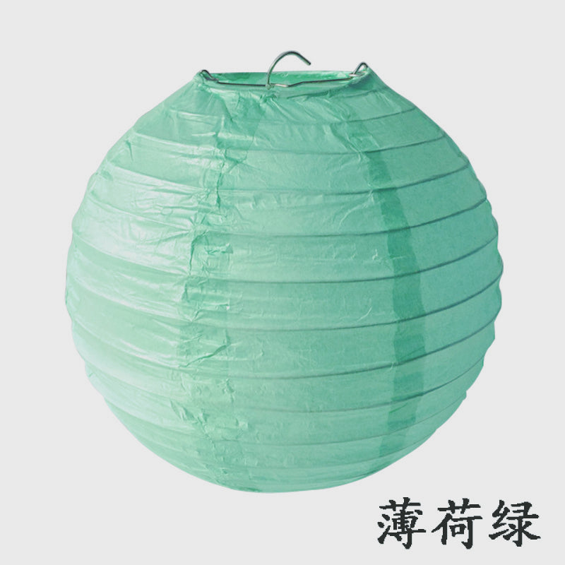 36pcs Paper Lanterns with Led Light Set-Mixed size round paper lantern lamp shade-Led light with battery