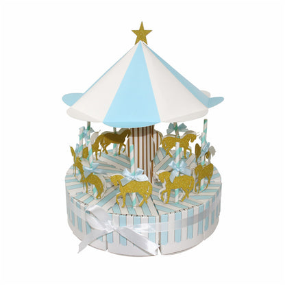 10 pcs Carousel Party Favor Boxes-Wedding candy favour boxes-baby shower treat boxes-gift box-Carousel party theme favor-birthday party box