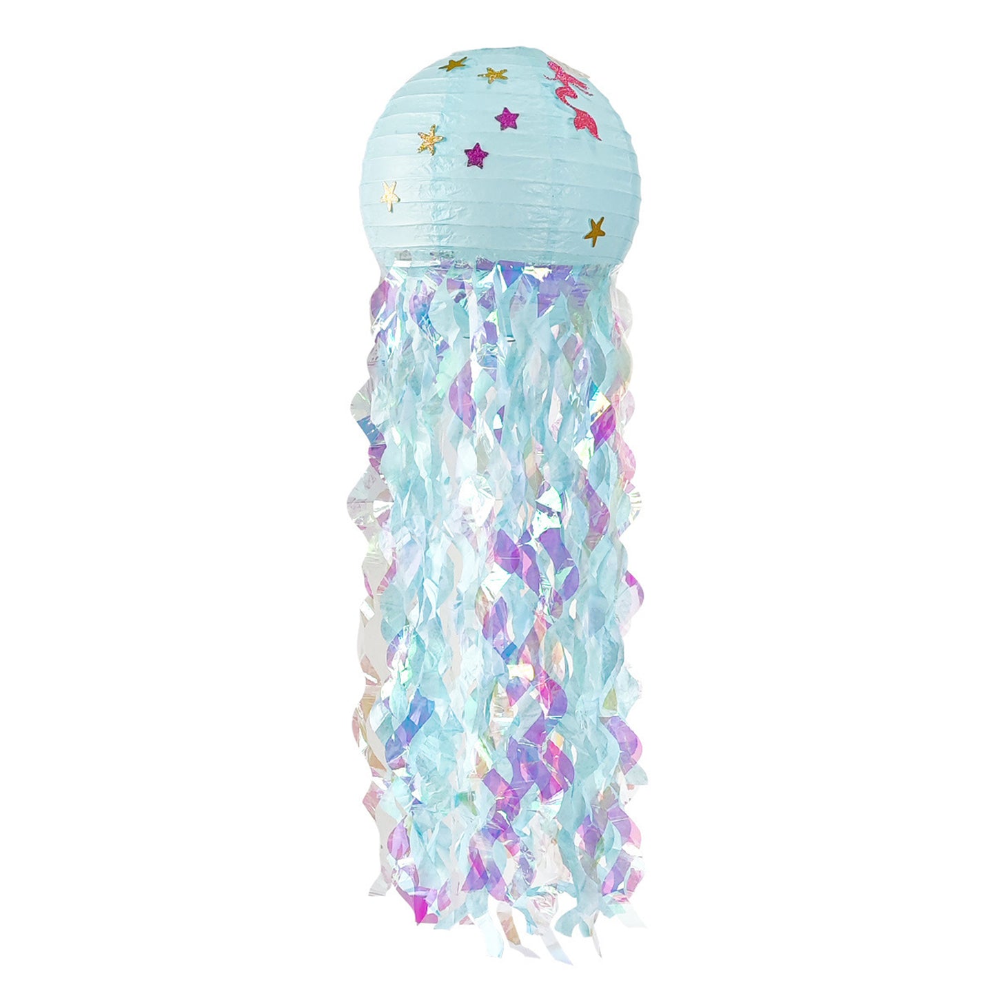 Mermaid Jellyfish Paper Lanterns with tassel- Little Mermaid Theme party-Mermaid Birthday Party, Under The Sea Party-Mermaid Baby Shower