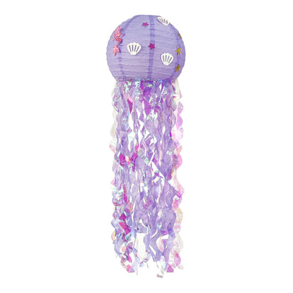 Mermaid Jellyfish Paper Lanterns with tassel- Little Mermaid Theme party-Mermaid Birthday Party, Under The Sea Party-Mermaid Baby Shower