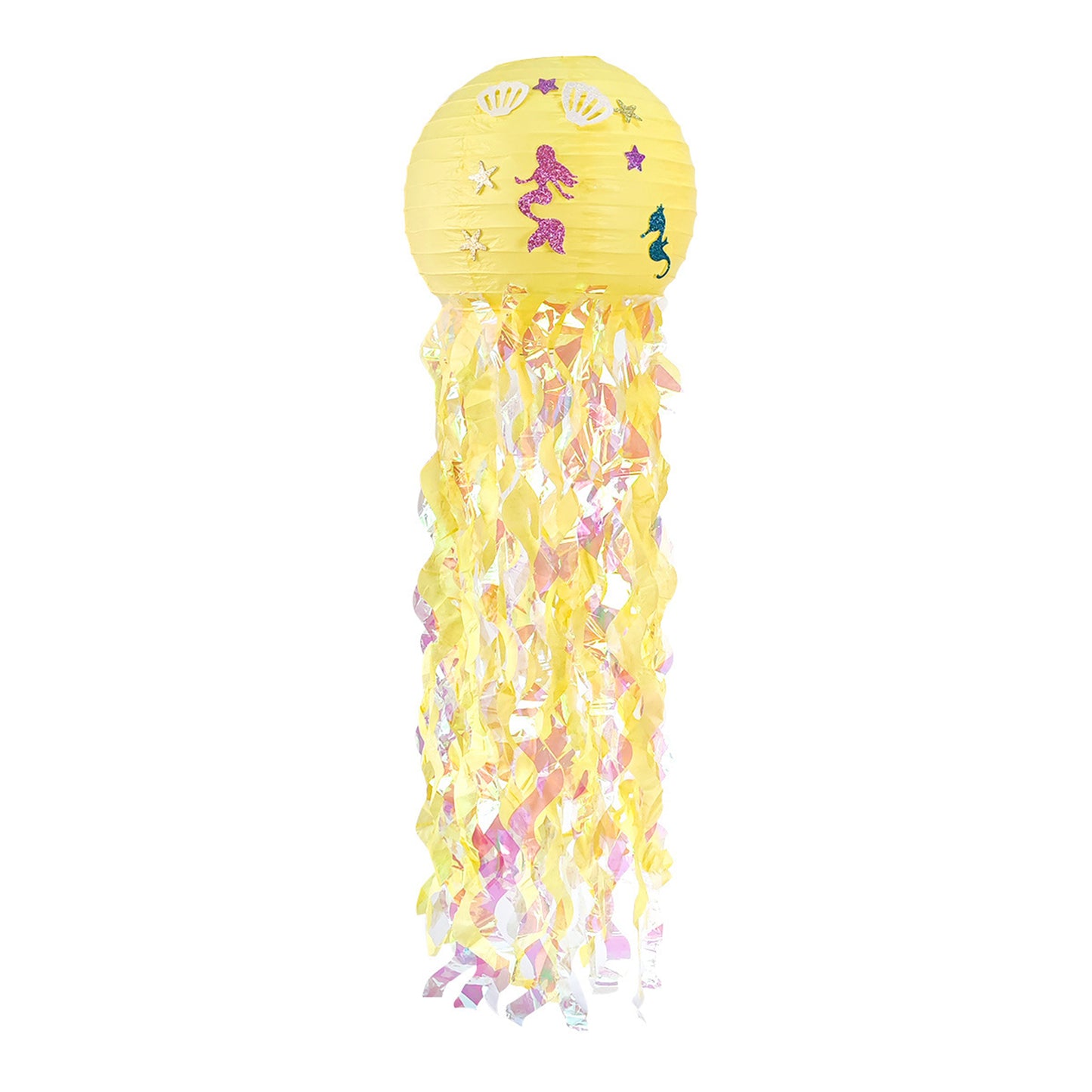 Mermaid Jellyfish Paper Lanterns with tassel- Little Mermaid Theme party-Mermaid Birthday Party, Under The Sea Party-Mermaid Baby Shower