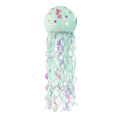 Mermaid Jellyfish Paper Lanterns with tassel- Little Mermaid Theme party-Mermaid Birthday Party, Under The Sea Party-Mermaid Baby Shower