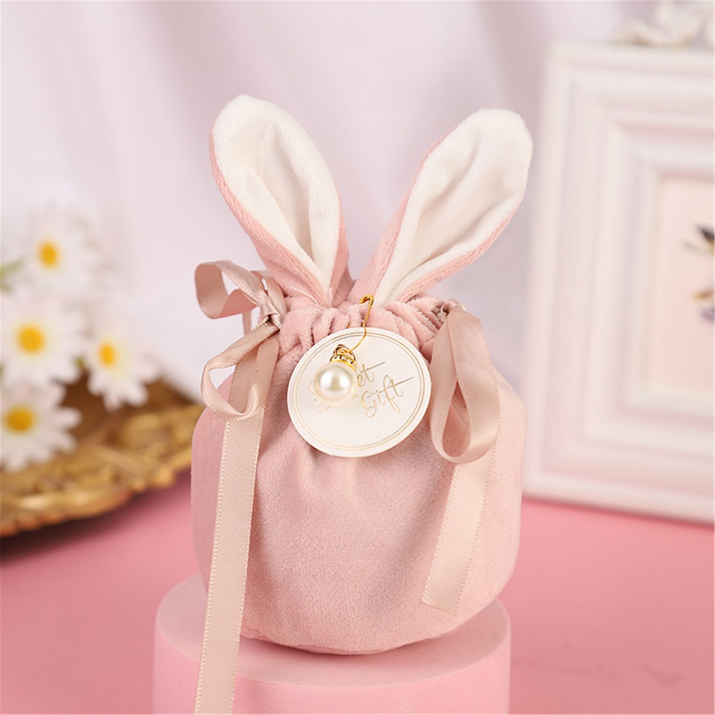 Bunny Candy bags-Easter bunny bags-Jewelry Organizer--Gift packing bags-Sweet gift favor for wedding,birthday party,babay shower candy bags