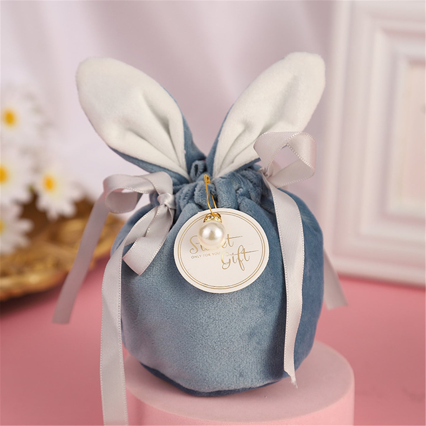 Bunny Candy bags-Easter bunny bags-Jewelry Organizer--Gift packing bags-Sweet gift favor for wedding,birthday party,babay shower candy bags