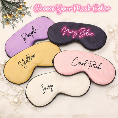 Custom Sleep Mask-Personalized Sleeping Masks-Customized Eye Masks-Bridesmaid Gift Proposal-Bachelorette party sleep mask-wedding party mask