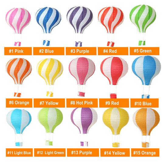 Hot air balloon paper lantern-Color pattern paper lanterns for wedding,birthday party,room decorations-Hanging Chinese paper lanterns