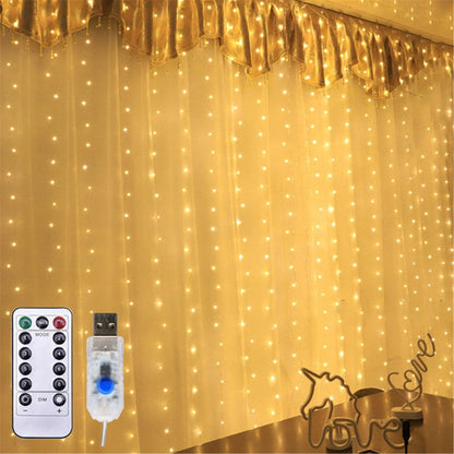 Window Curtain Led String Lights-Fairy Led Lights-Indoor outdoor hanging led srting lights wall decor for bedroom wedding party decorations