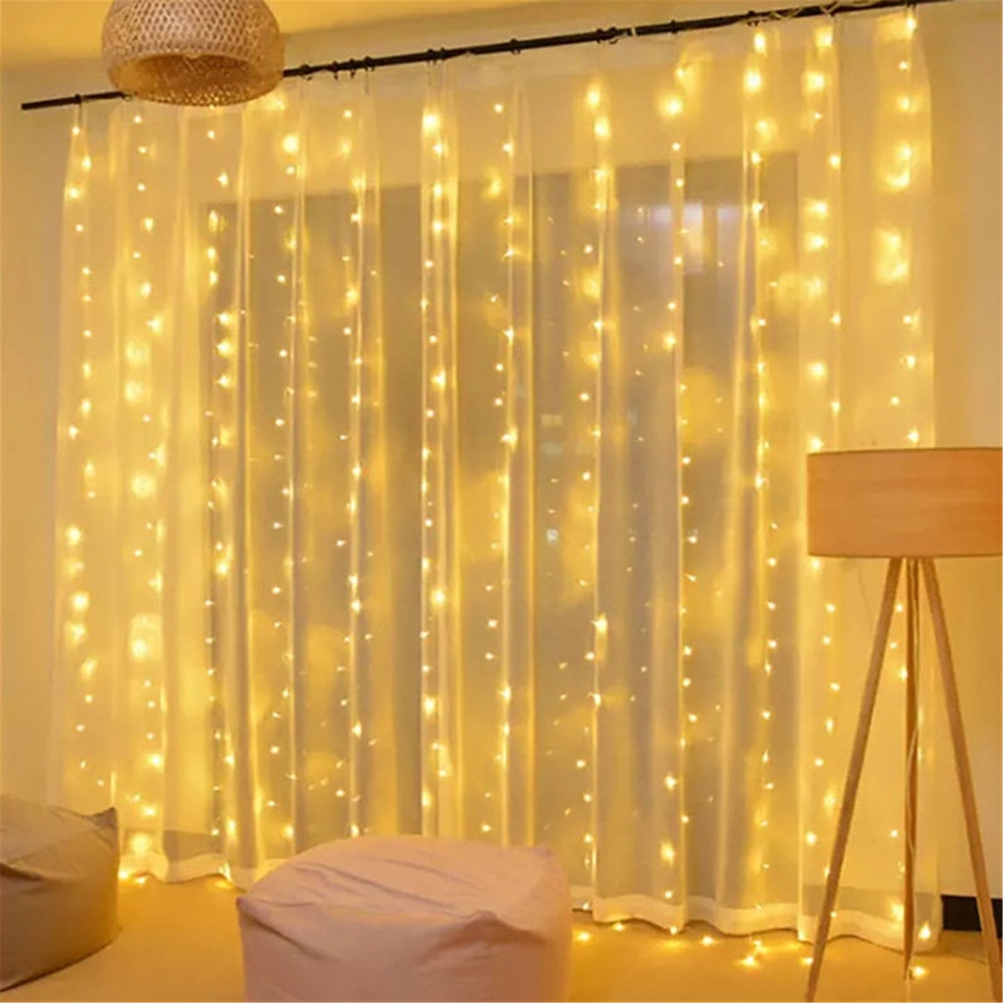 Window Curtain Led String Lights-Fairy Led Lights-Indoor outdoor hanging led srting lights wall decor for bedroom wedding party decorations