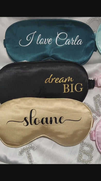 Personalized Sleep Mask Customized Eye Masks Custom Satin Eye Mask Bridesmaid Propossal Gift Custom Gift For Bridesmaid Bachelor party gifts